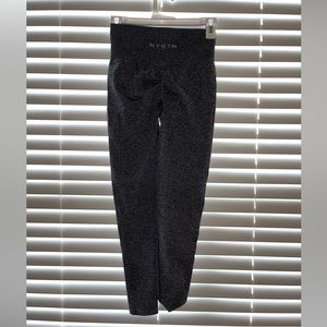 NVGTN black speckled scrunch seamless leggings